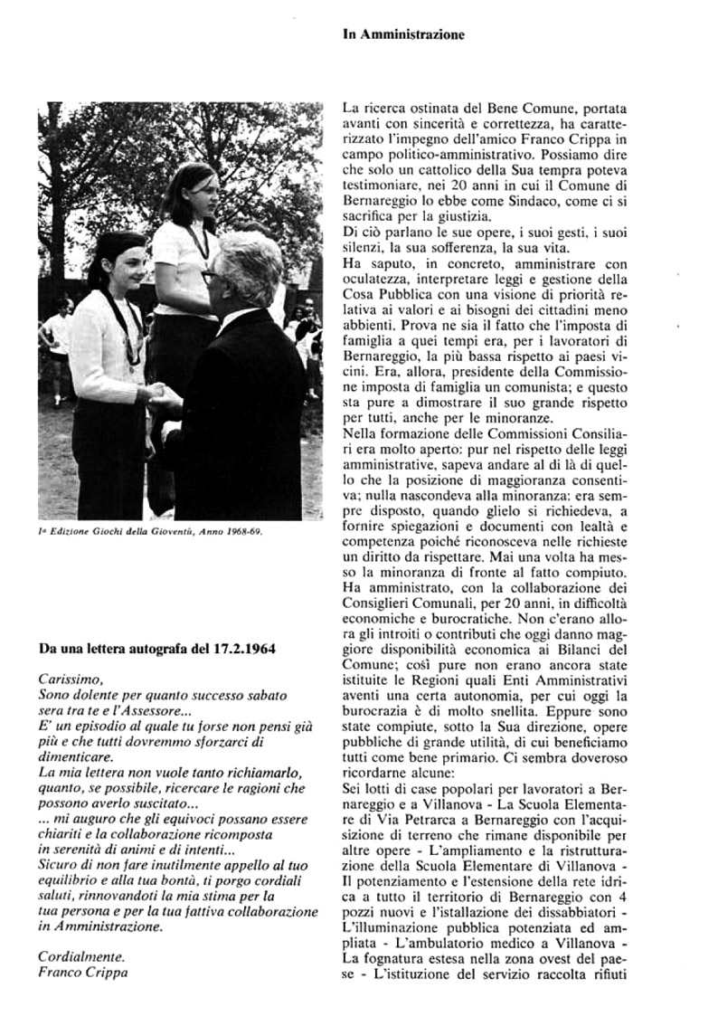 Ricordo di Franco Crippa