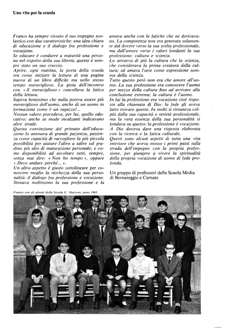 Ricordo di Franco Crippa