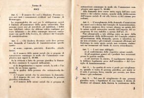 Statuto Circolo Coop del Popolo e Coop Edificatrice case Popolari bernareggio