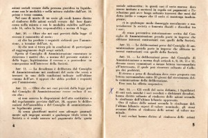 Statuto Circolo Coop del Popolo e Coop Edificatrice case Popolari bernareggio