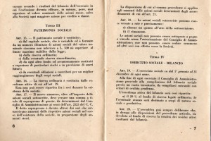 Statuto Circolo Coop del Popolo e Coop Edificatrice case Popolari bernareggio
