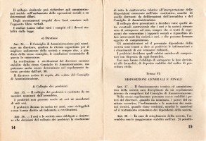 Statuto Circolo Coop del Popolo e Coop Edificatrice case Popolari bernareggio