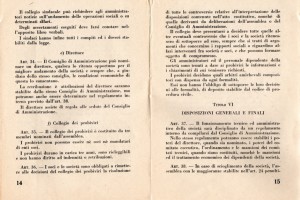 Statuto Circolo Coop del Popolo e Coop Edificatrice case Popolari bernareggio