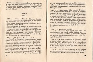 Statuto Circolo Coop del Popolo e Coop Edificatrice case Popolari bernareggio