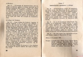 Statuto Circolo Coop del Popolo e Coop Edificatrice case Popolari bernareggio